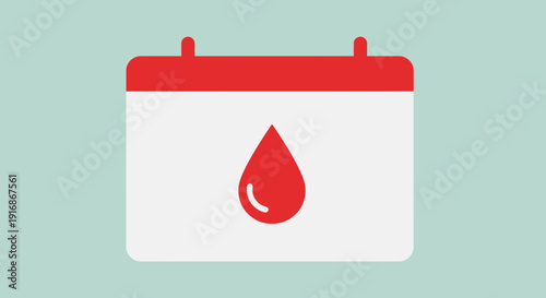 Menstrual Cycle Calendar Icon - Period Tracker Graphic