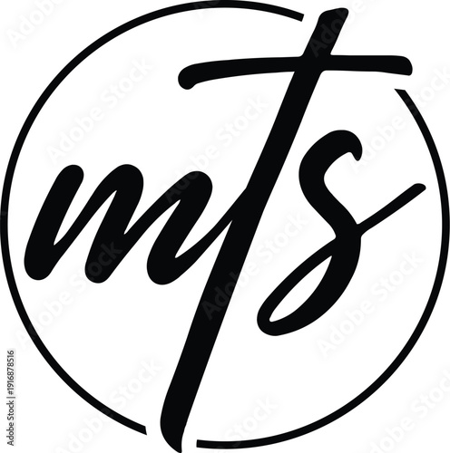 Letter mts fashion logo