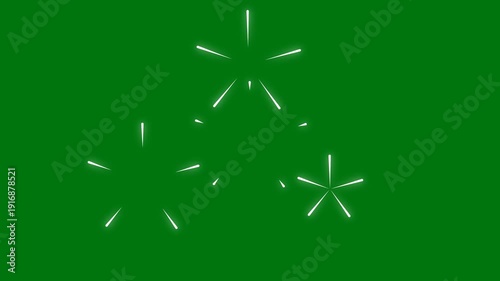 Circle firework display animation, over glowing line burst, on green screen background. glowing ellipse blast with shiny pop-up explosion effect, circle bursting firework motion graphics. 4k