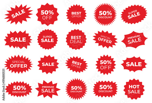 discount tags labels set Free Vector