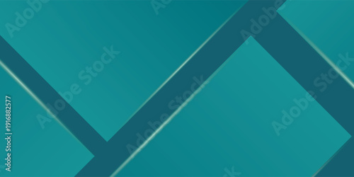 Abstract deep green background featuring triangle shapes and glowing lines, embodying a modern geometric material design. Ideal for banners, flyers, cards, brochures, presentations