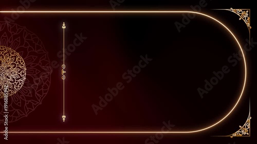 Fluid Motion Mudras Gold Luxury Royal Pattern Loop