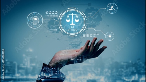 Canvas Print AI is transforming society, raising important ethics questions