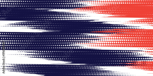 Dots halftone white and blue color pattern gradient grunge texture background. Dots pop art comics sport style vector eps10