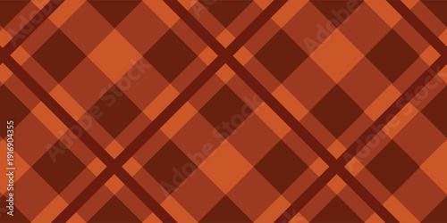 Plaid repeat pattern in brown.Gingham seamless pattern for autumn.Checkered tartan Geometric graphic vector illustration background design for fabric and prints.