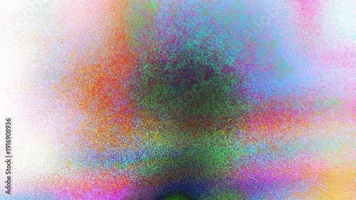 Фотография Abstract chromatic digital noise background with colorful grain texture and ligh