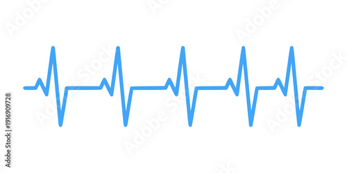 Minimal ECG heartbeat line icon representing pulse monitoring and medical health. Ideal for healthcare apps, hospital systems, emergency services, and modern flat vector UI design.
