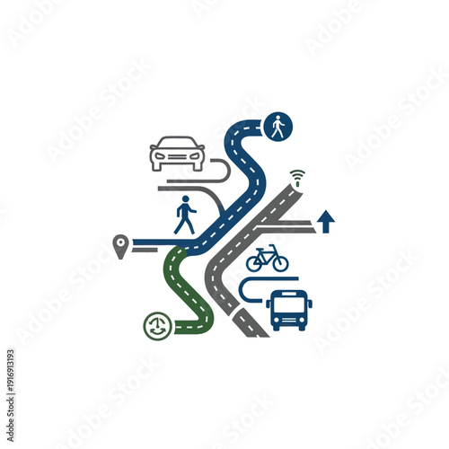 Transportation Route Options for Different Modes.
