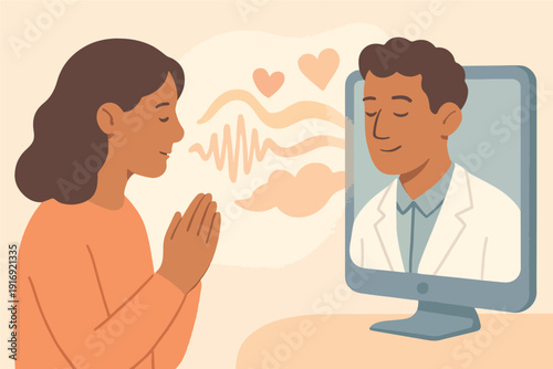 Empathy Driven Telehealth Communication Concept Visual