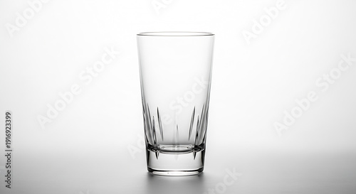empty glass isolated on white background