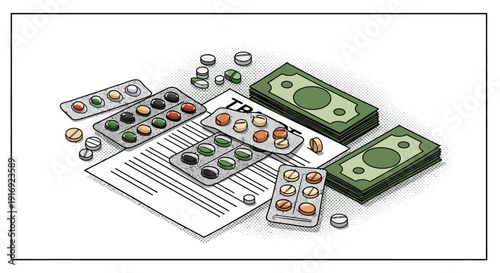 Medication and money on document: financial impact on healthcare costs