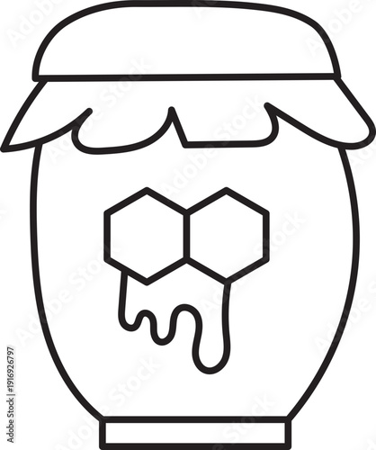 Wallpaper Mural Honey jar Icon. Torontodigital.ca