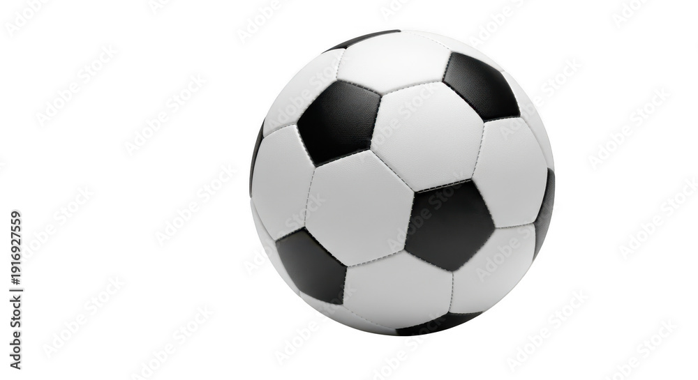 Fototapeta premium Classic soccer ball isolated on transparent background