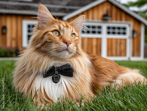 Graduation cat with cap