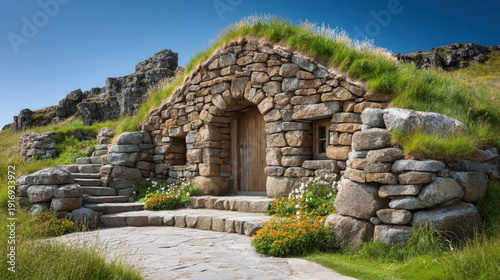 Sod house Iceland tradition...