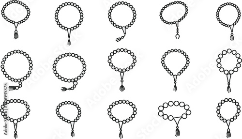 Ramadhan Kareem! Collection of beautifully illustrated prayer beads for spiritual reflection