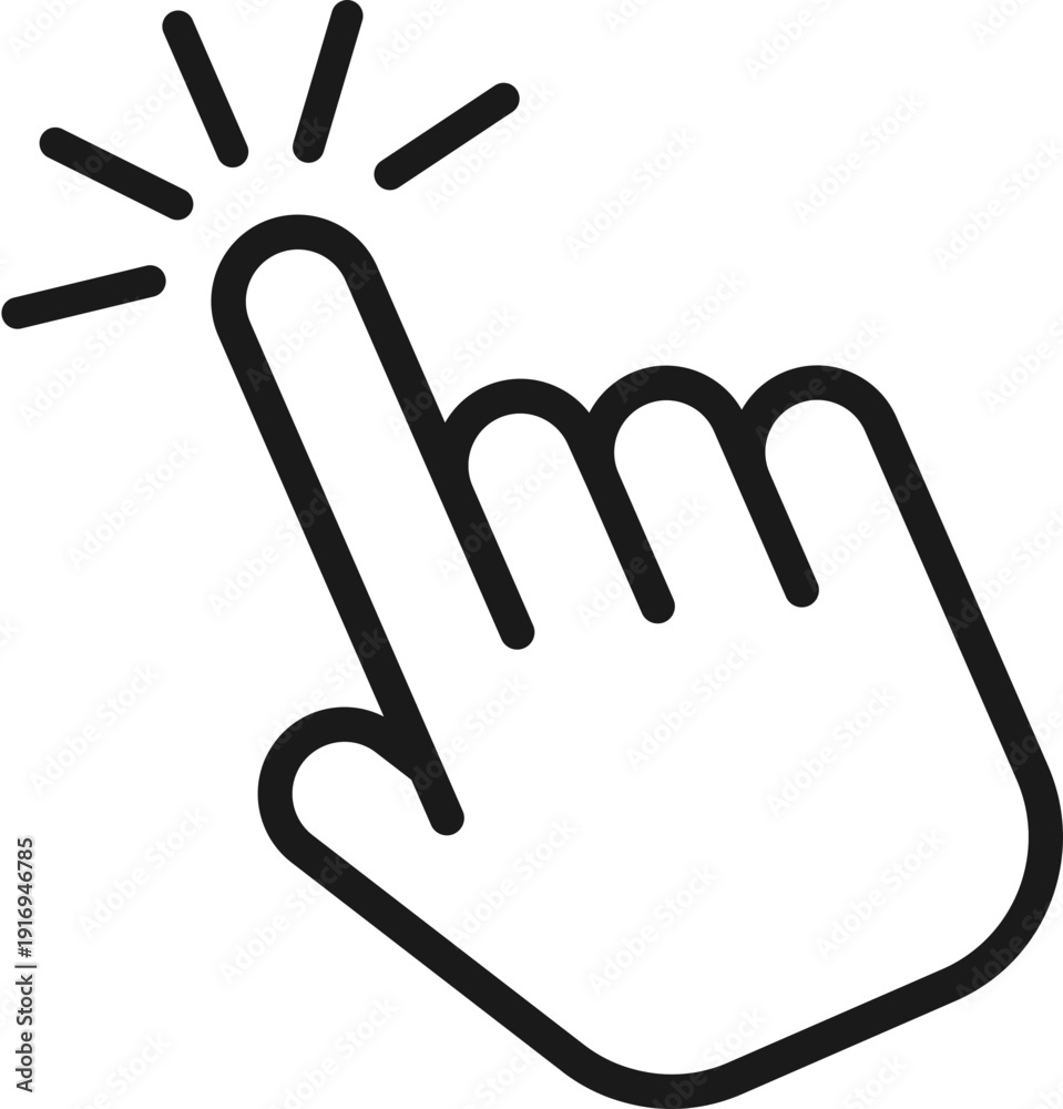 Obraz premium Computer mouse click cursor gray arrow icon Hand pointer icons. Pointer click. Cursor icon. Clicking finger. Computer mouse click. Arrow Vector illustration Computer mouse cursor arrow pointer pixelat