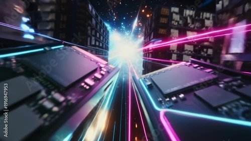 Increasing corporate and industrial demand for RAM and solid-state drives, two RAM sticks accelerate into a futuristic reality, rising demand and prices