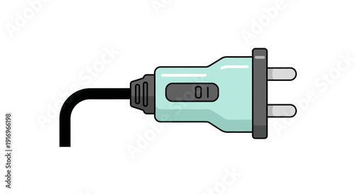 Electric plug with switch on cord.