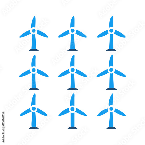 Formation of modern commercial airplanes flying in organized rows