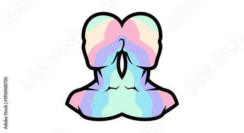 Iridescent colorful octopus tentacles closeup.