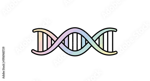 DNA Double Helix Structure Model.