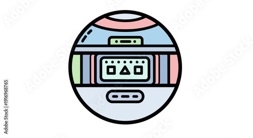 Retro Cassette Tape Player Stereo.