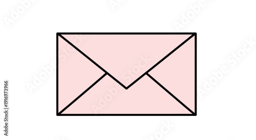 Pink Envelope Mail Letter Box.