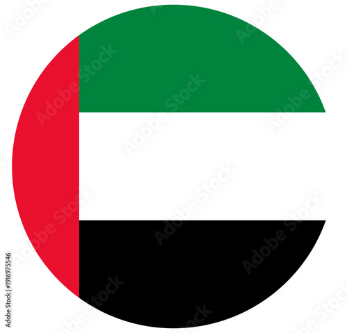 button United Arab Emirates flag icon vector illustration 