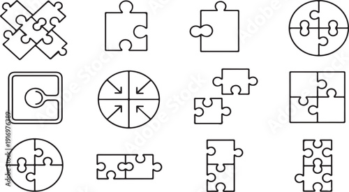 Puzzle pieces coming together in creative planning solutions