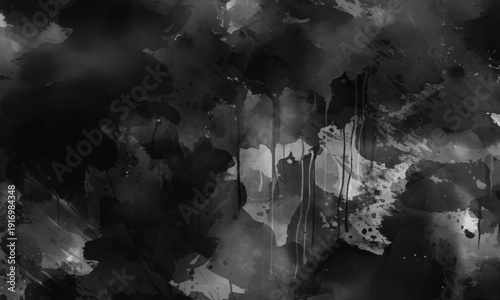 Mysterious Shadow Canvas with Soft Smoky Wash