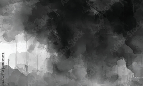 Smoky Artistic Illustration with Layered Grunge Detail