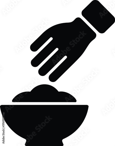 Zakat donation vector icon for eid al fitr, ramadan chanda isolated on transaparent background