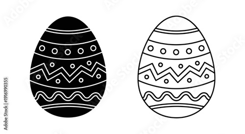 Easter eggs decoration designs vector illustration Vector