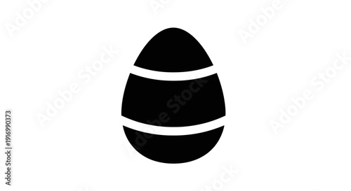 Black and white egg design vector illustration Vector