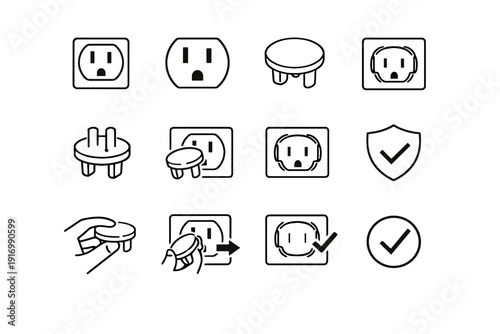 Image icon simple correct logic vector socket type calm standards focus generation