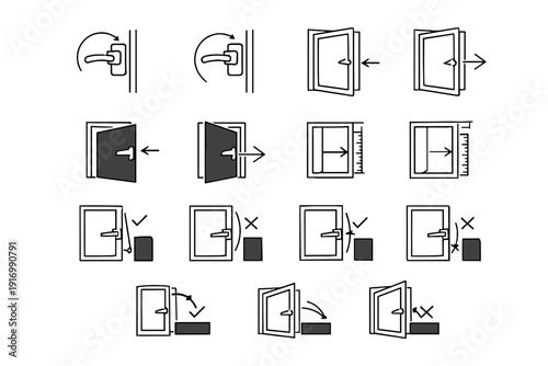 Simple silhouettes clearance vs image comparison generation window inward vector icon calm