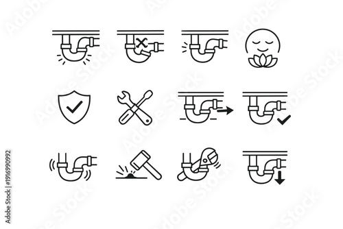 Touching crossed icon logic vector simple noise image prevention generation awareness cue