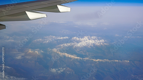 Aereal view of Alps in Italy, close to Milan