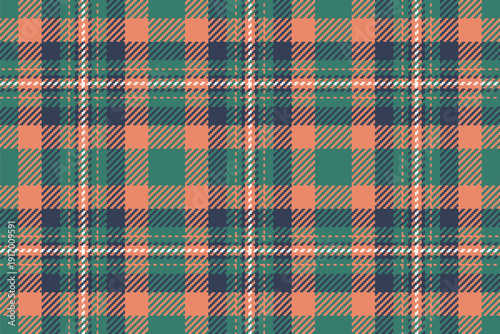 Wallpaper Mural Creation background plaid textile, international seamless texture tartan. Flannel check vector fabric pattern in teal and red colors. Torontodigital.ca