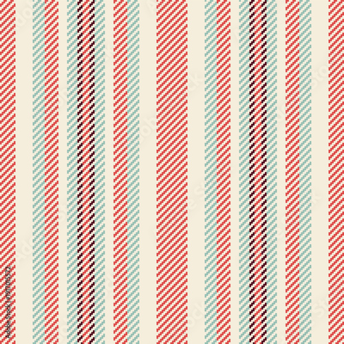 Sinen background texture vector, silky pattern lines vertical. Lanukkah seamless textile fabric stripe in antique white and red colors.