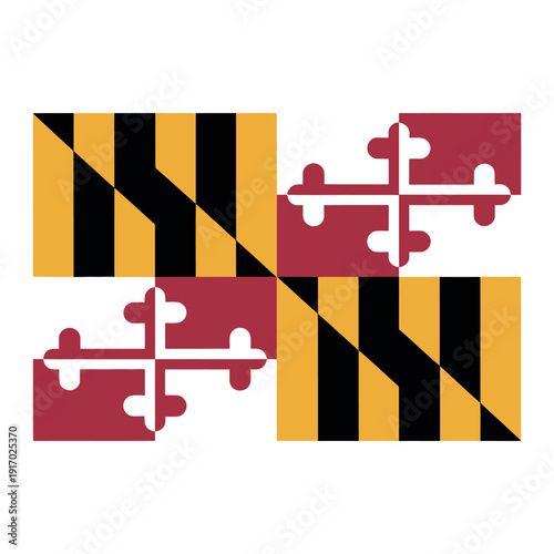 The Maryland state flag is a unique and recognizable symbol of the state's rich history and heritage.