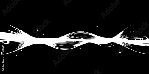 Abstract blue wave vector illustration with water droplets and splashes