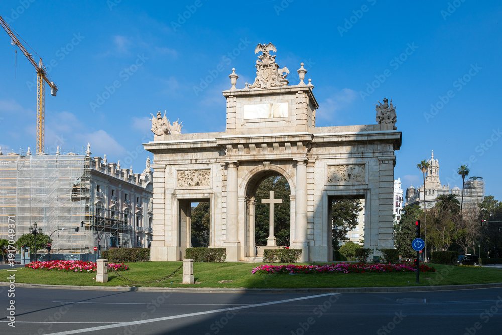 Fototapeta premium Porta de la Mar , Valencia Spagna