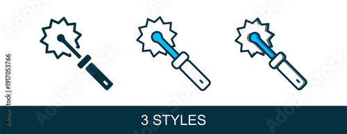 Filled outline Cutter roll for honey icon isolated on white background. Tool of the beekeeper. Vector