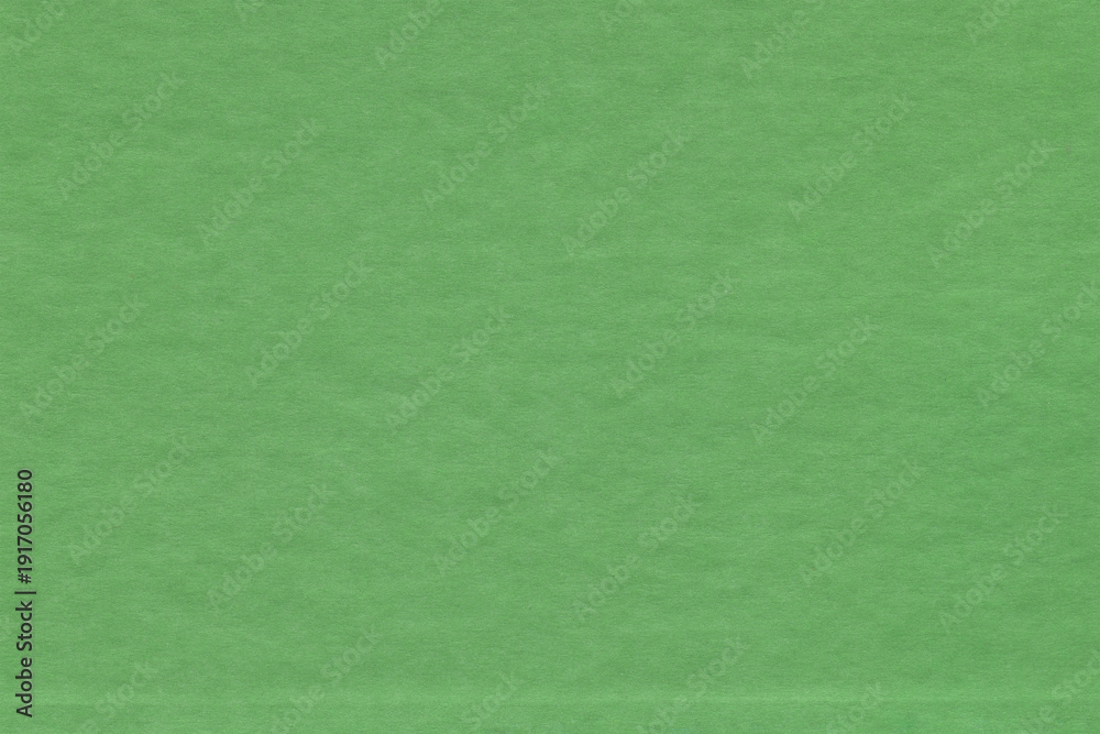 Fototapeta premium Green rough paper texture with copy space. Natural grainy paper with border surface texture for design.