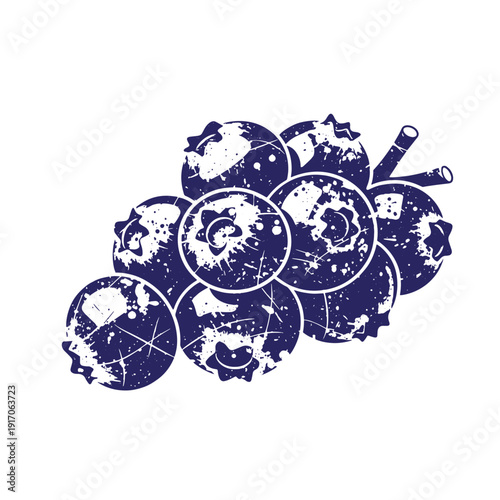 Grunge texture Grungy blue illustration of a bunch of abstract circles with white splatters and scratches on white background Vintage Style