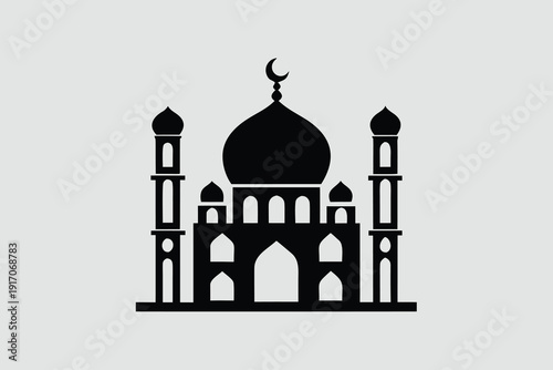 taj mahal silhouette