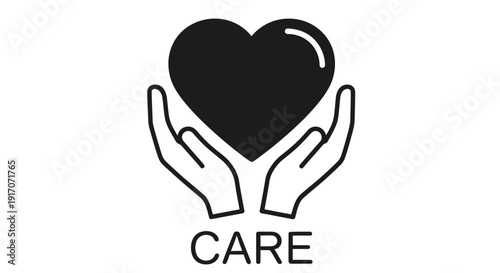 Hands gently cradling a heart shape symbolizing care and affection