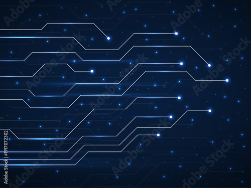 Circuit board, technology background, vector illustration